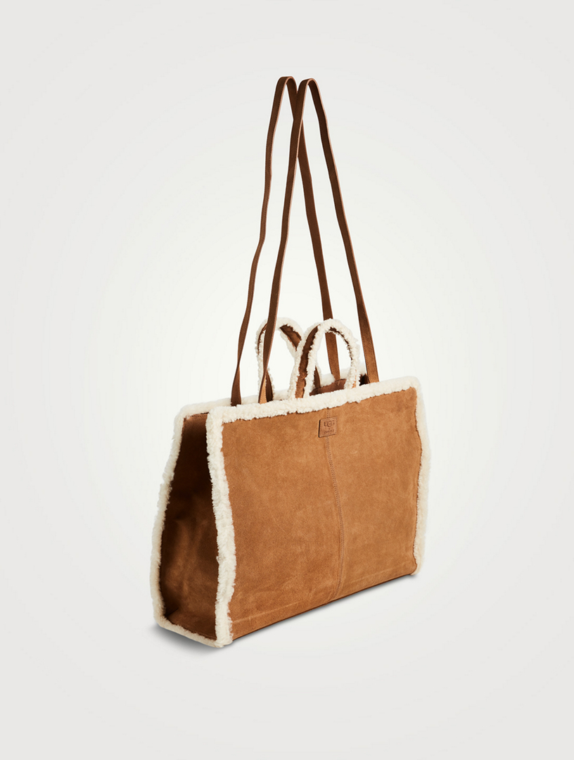 トートバッグ UGG x Telfar Large Shearling-Trim Suede Shopper UGG x Telfar Large Shearling-Trim Suede Shopper (UGG/トート