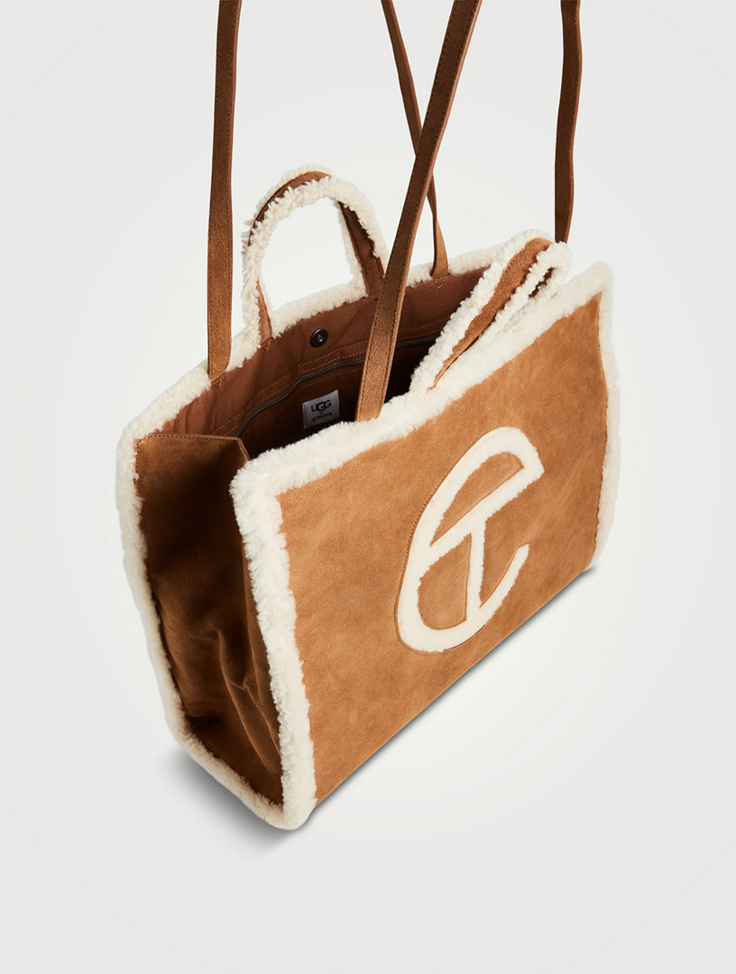 TELFAR Telfar x UGG Large Suede Shopping Bag | Holt Renfrew