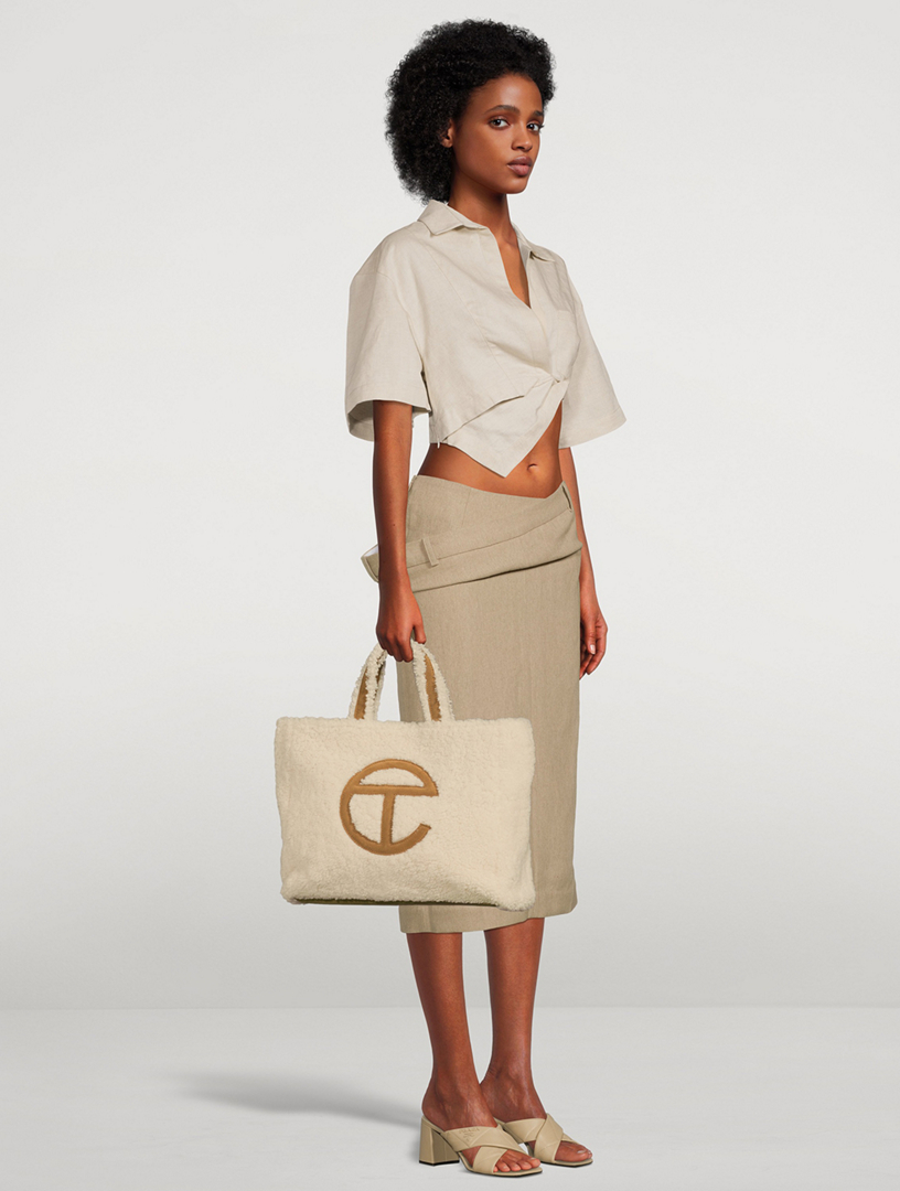 Telfar x UGG Reverse Shopping Bag Medium Natural