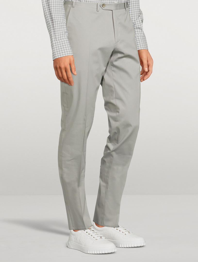 Wool Slim-Leg Pants