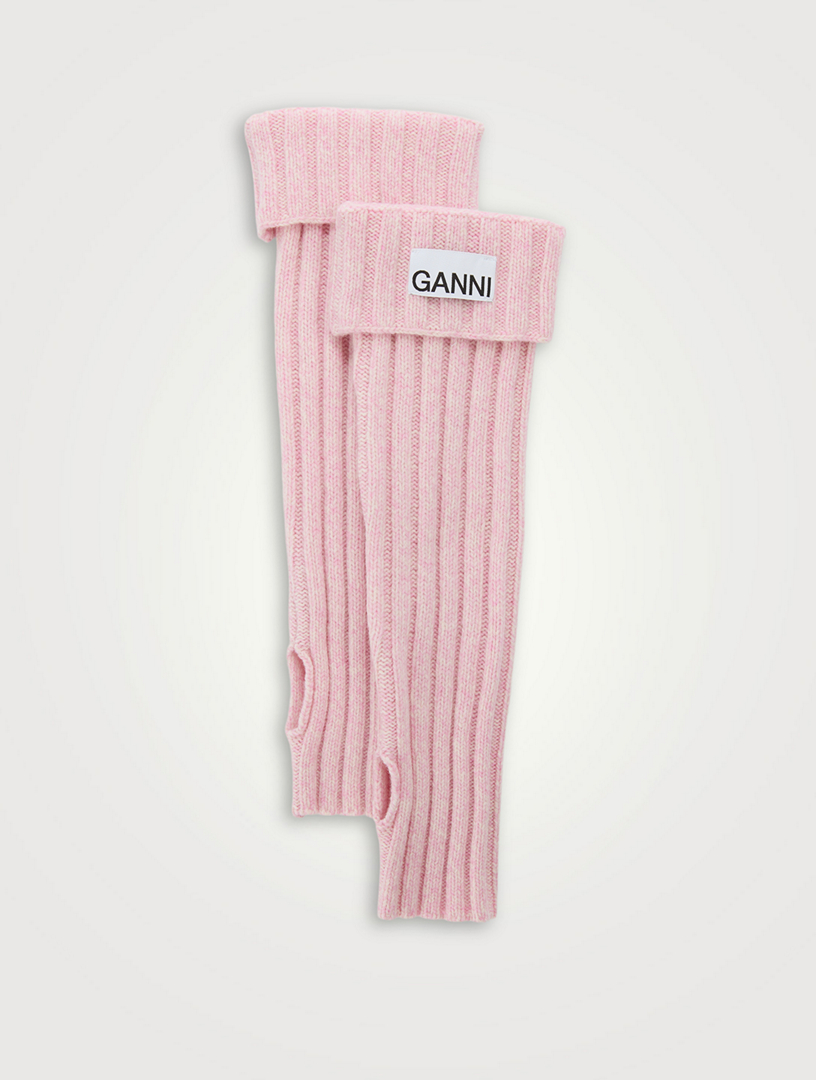 GANNI Structured Rib Wrist Warmers | Holt Renfrew