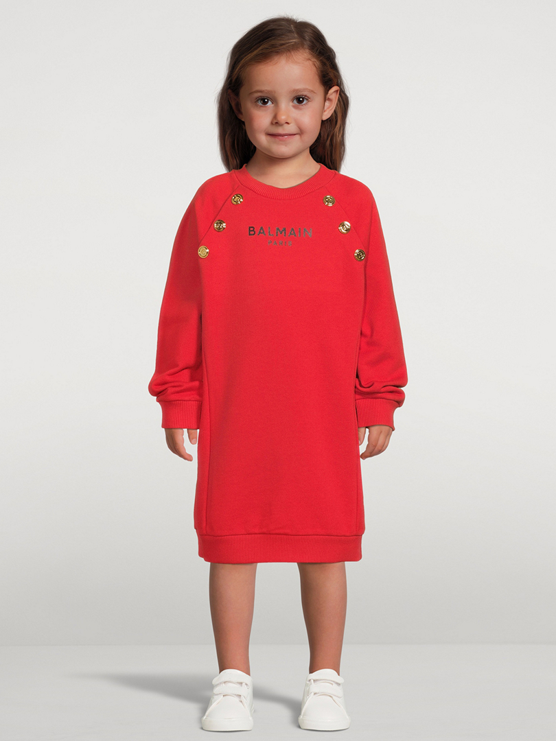 Kids red sweater dress deals