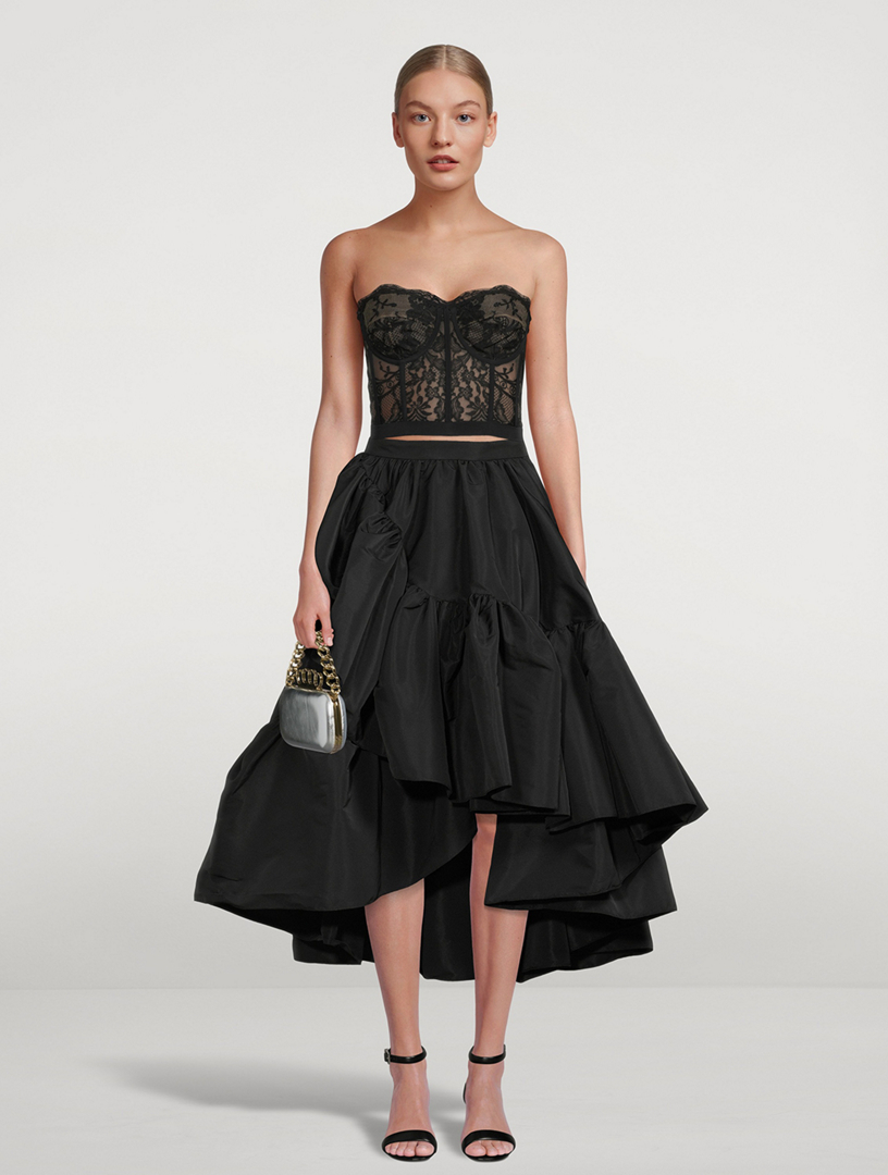 Strapless lace bustier top - Alexander McQueen - Women