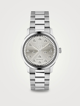 GUCCI G-Timeless Stainless Steel Bracelet Watch  Metallic
