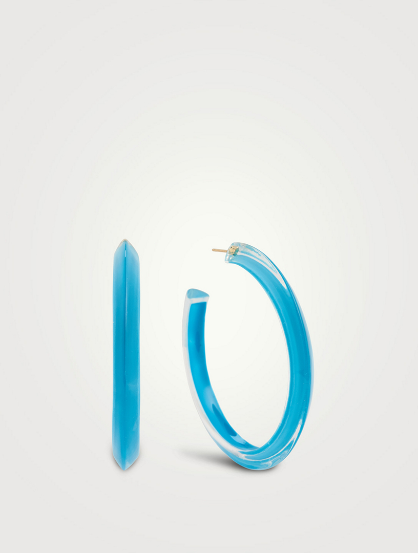 ALISON LOU Medium Jelly Lucite Hoop Earrings Holt Renfrew