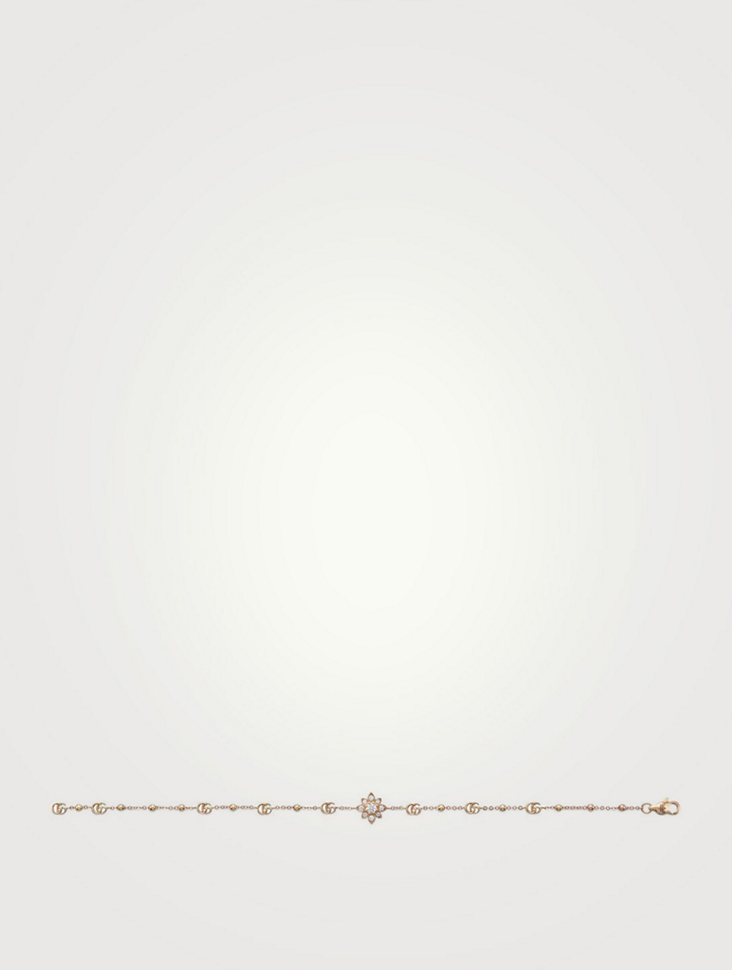 Flora 18K Rose Gold Bracelet With Diamonds