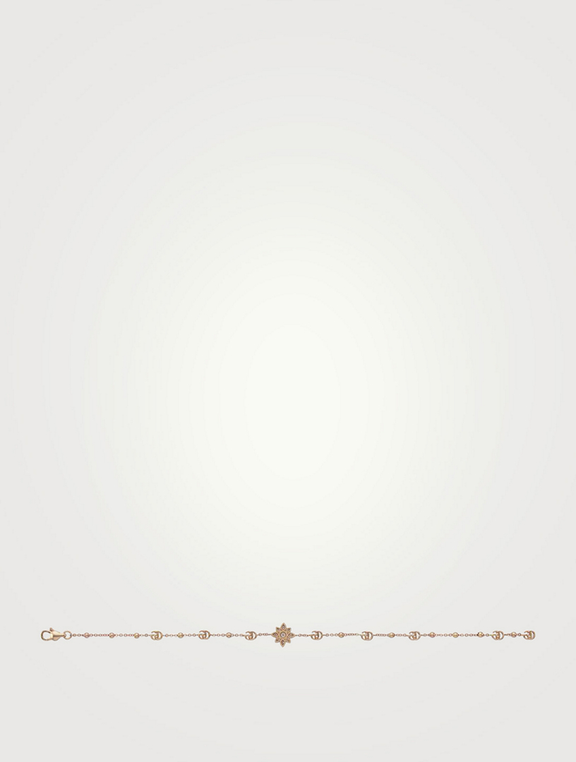 Flora 18K Rose Gold Bracelet With Diamonds