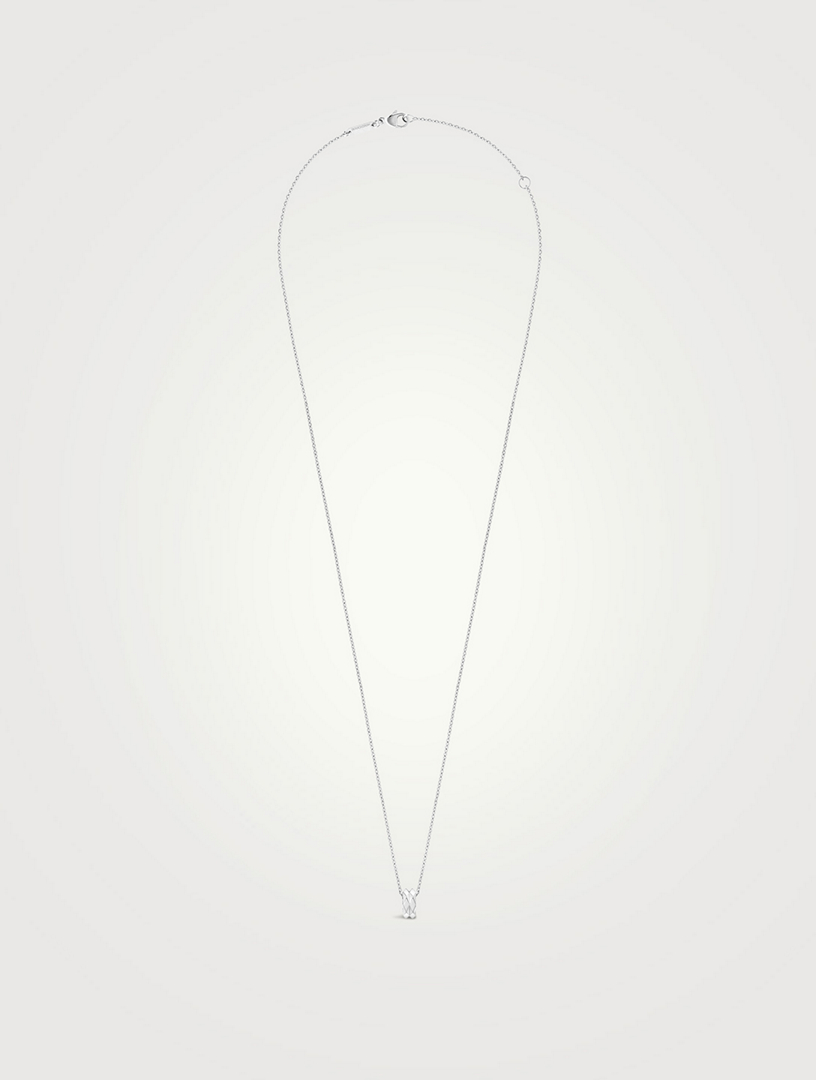Facette 18K White Gold Pendant Necklace