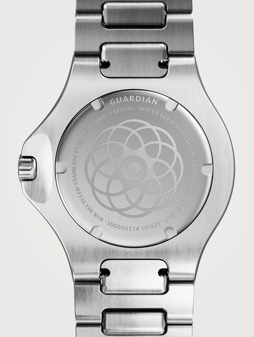Guardian Brushed Silver H-Link Watch