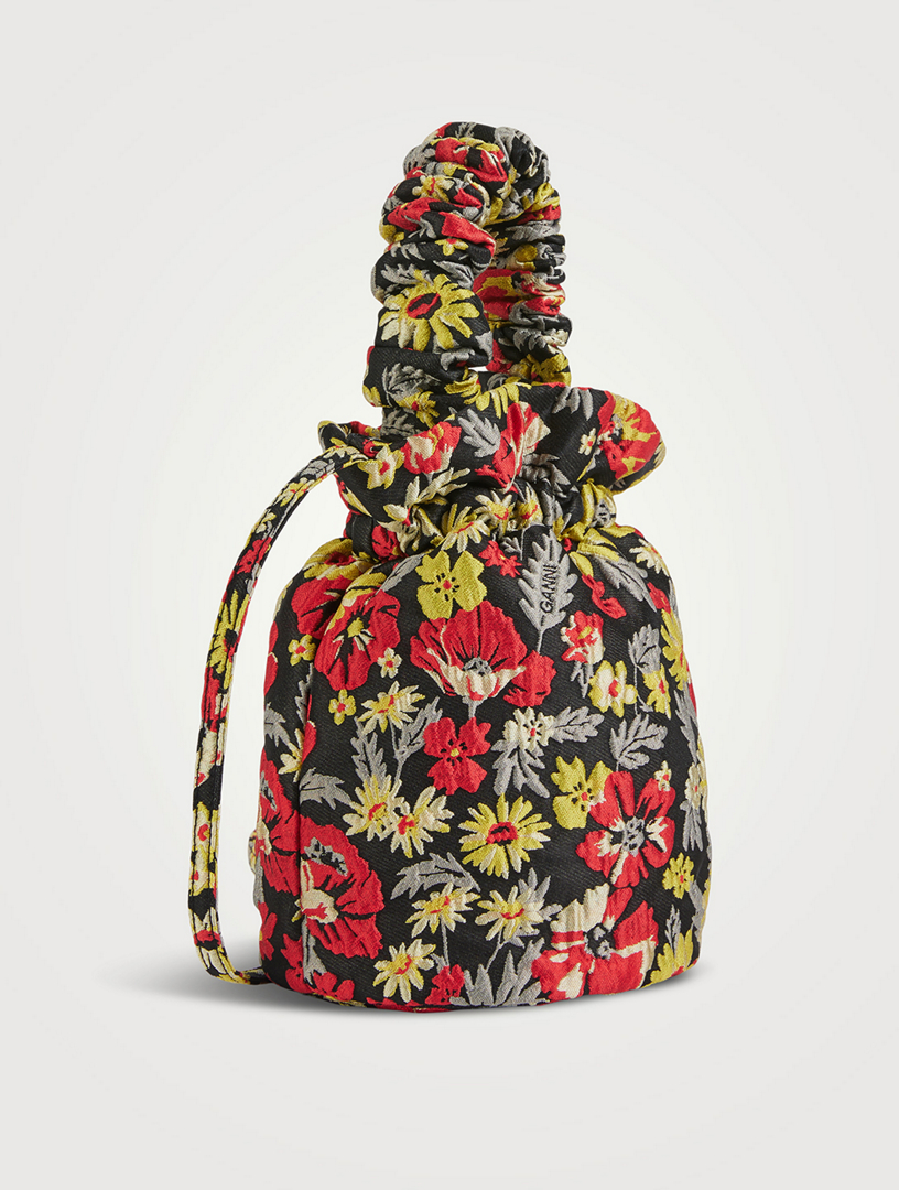 Embroidered Floral Crossbody Pouch