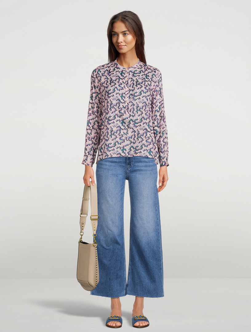 Maria Printed Cotton Blouse