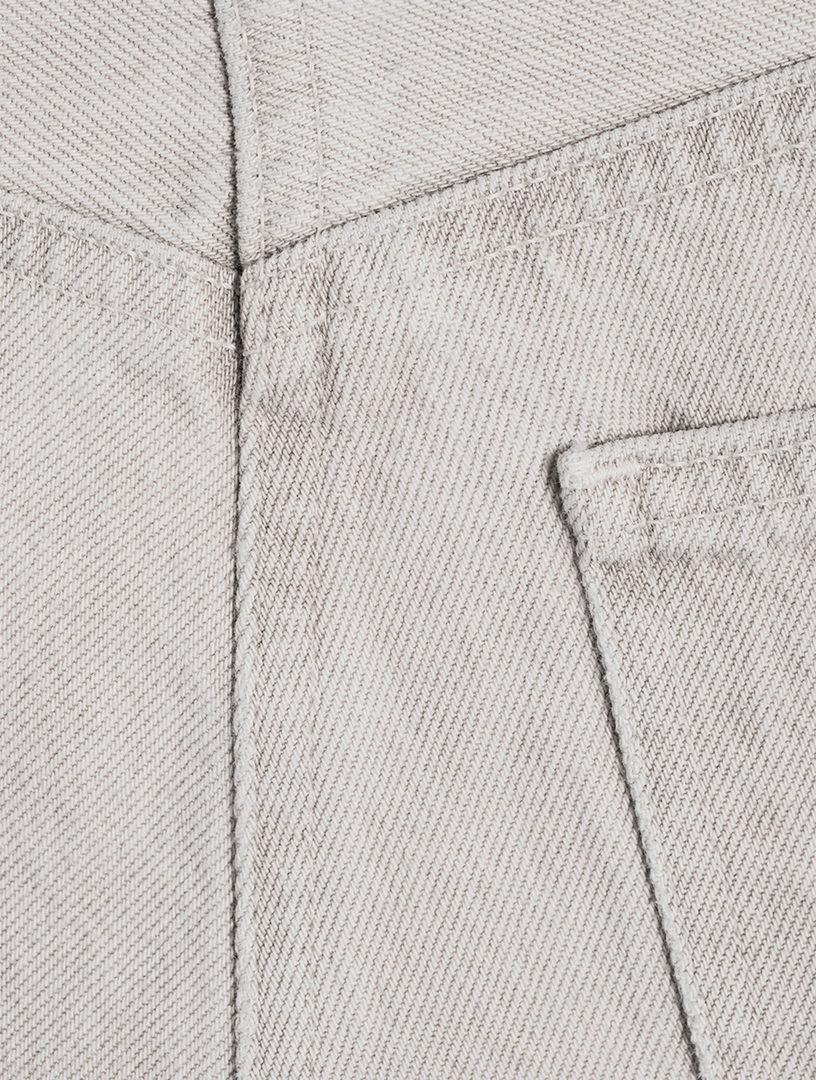 Criss-Cross Straight-Leg Jeans