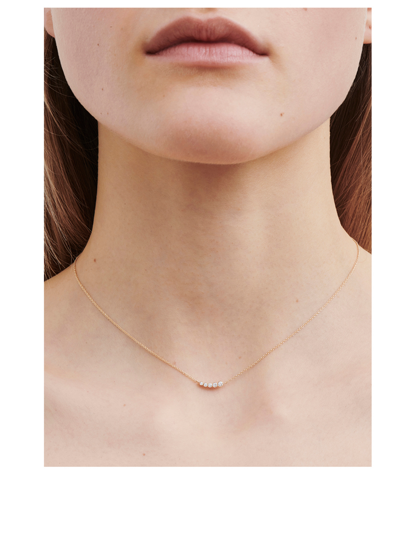 Lune 18K Gold Diamond Necklace