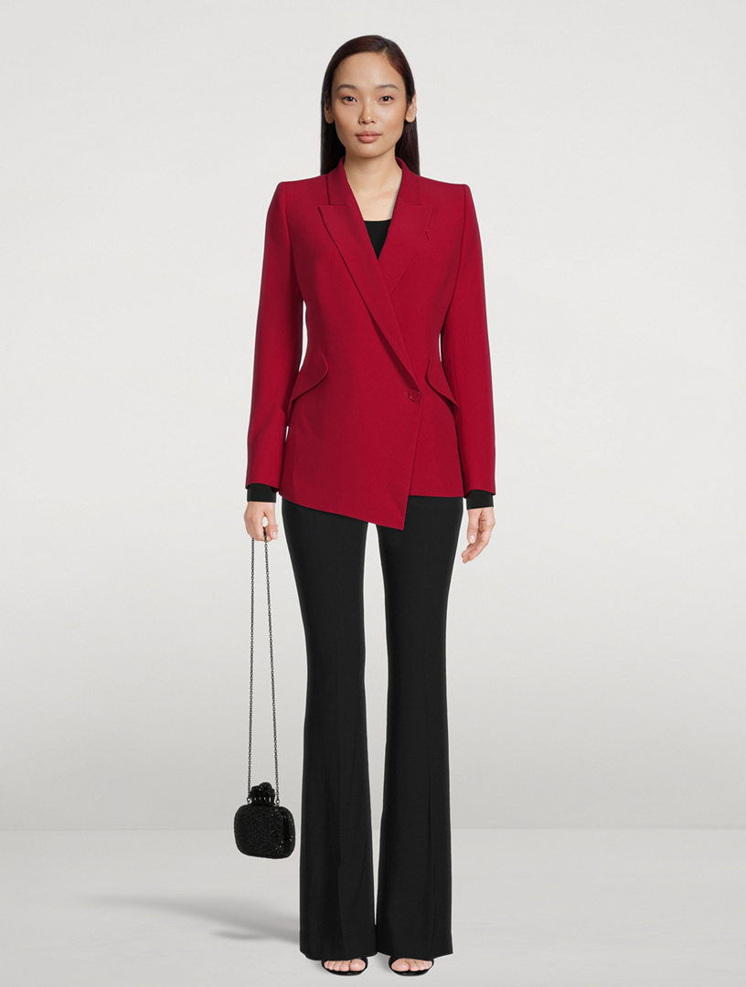 Alexander McQueen - A leaf crepe jacket featuring a laced eyelet