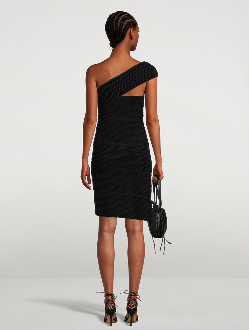 bottega veneta one shoulder dress Bottega Veneta One-shoulder ruched midi dress Bottega Veneta