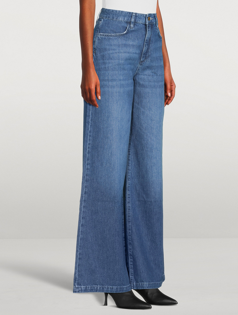 TRIARCHY High-Rise Wide-Leg Jeans