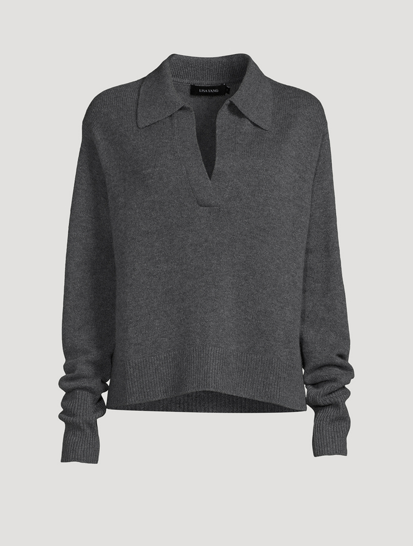 Lisa Yang Serena Polo-Neck Cashmere Sweater