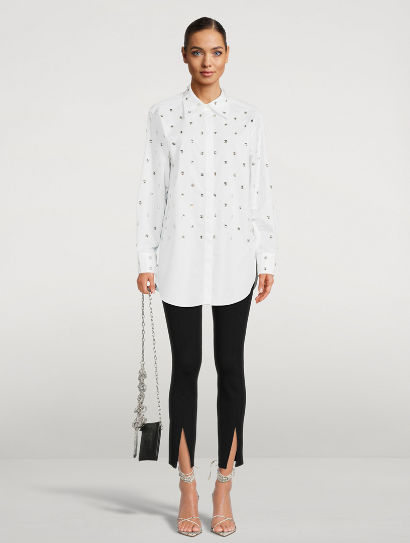 Embellished Poplin Shirt