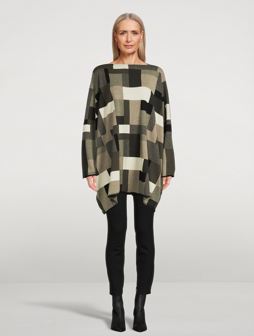 Geometric Jacquard Cashmere Sweater