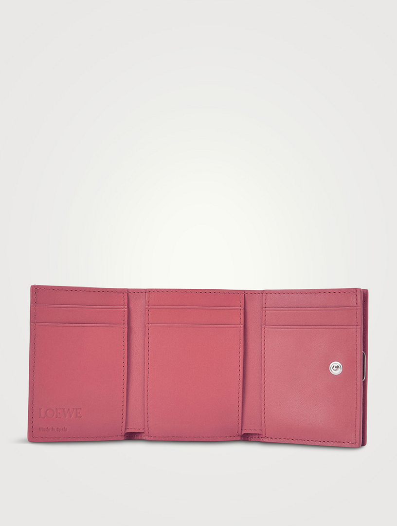 Anagram Trifold Leather Wallet