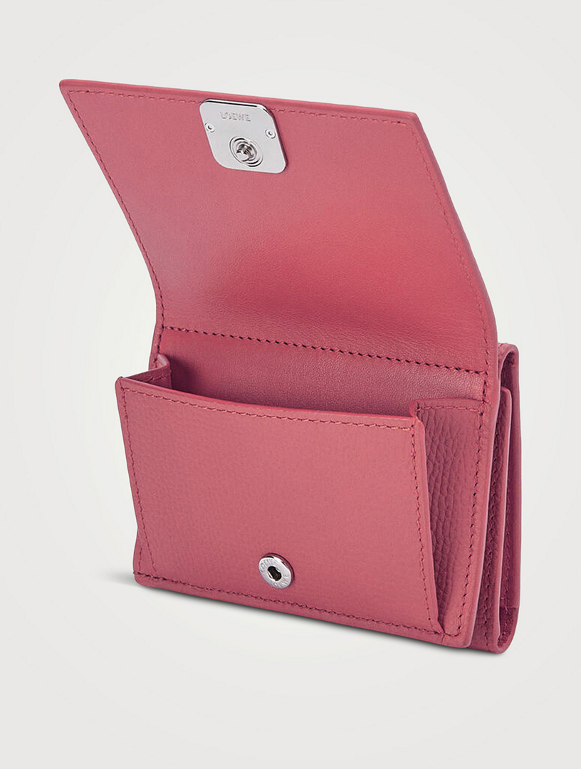 Anagram Trifold Leather Wallet