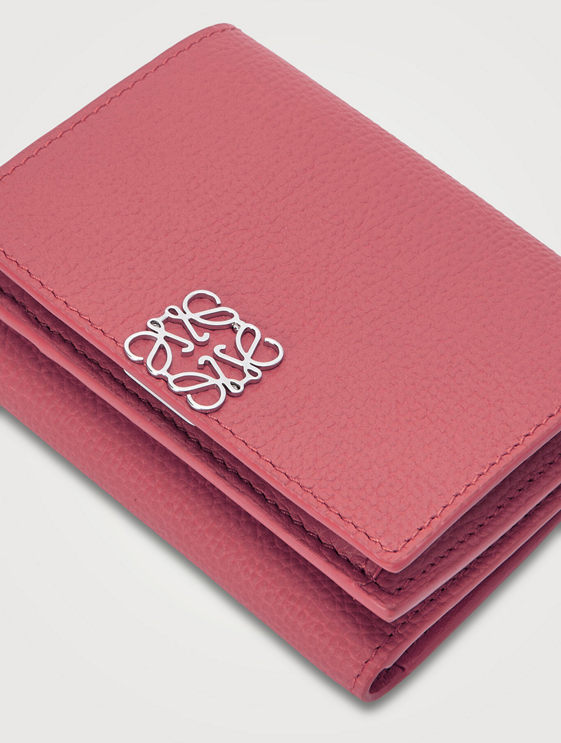 Anagram Trifold Leather Wallet