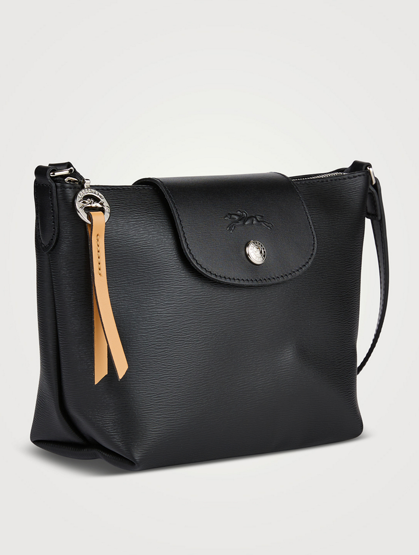 Longchamp Le Pliage City Crossbody Bag In Noir