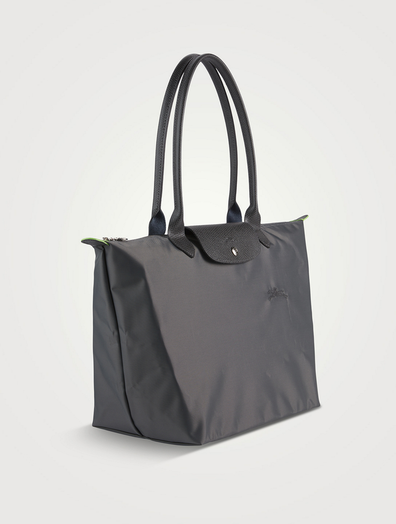 Grey longchamp outlet bag