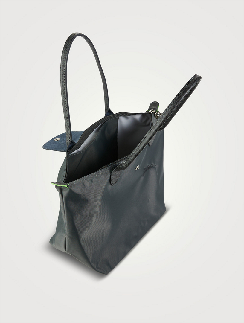 Longchamp Le Pliage Green Recycled Canvas Pouch, Graphite at John