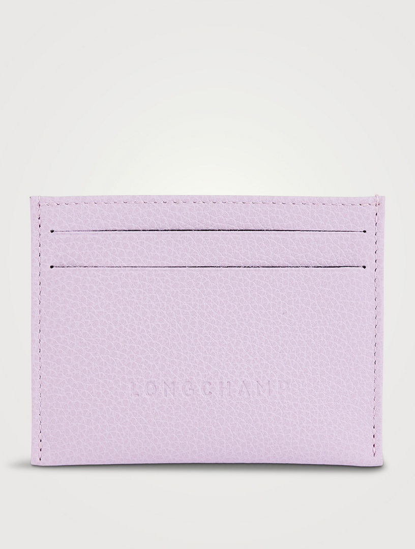 Longchamp card discount holder pink