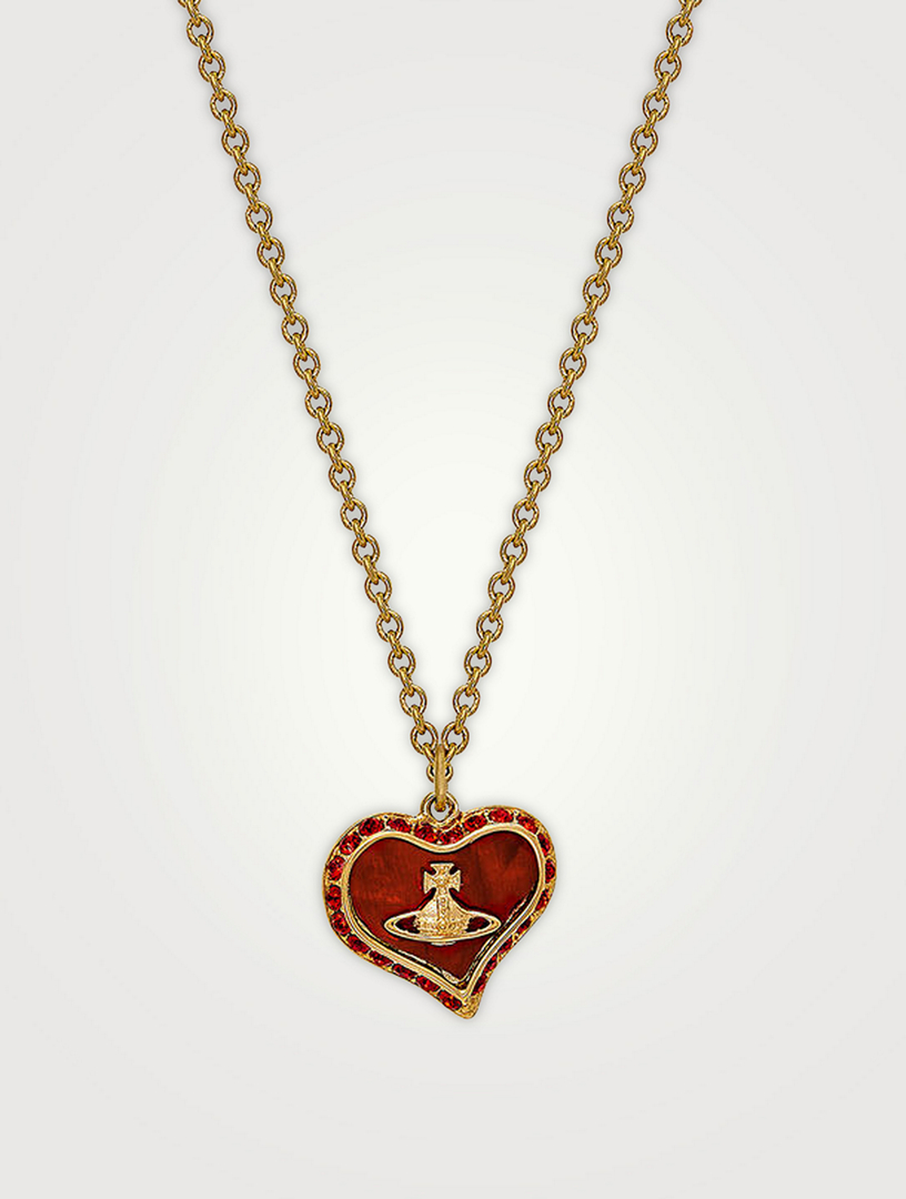 Vivienne Westwood★PETRA HEART PENDANT ネックレス VIVIENNE WESTWOOD Petra Mother-Of-Pearl Heart Necklace