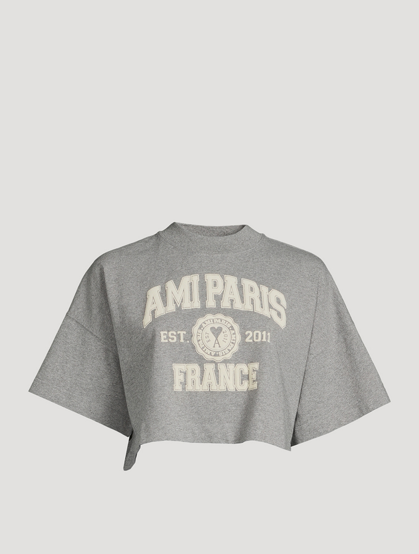 ◆正規品◆AMI PARIS FRANCE CROPPED T-SHIRT(W)◆関税/送料込◆ 19594303_50051327_600.jpg