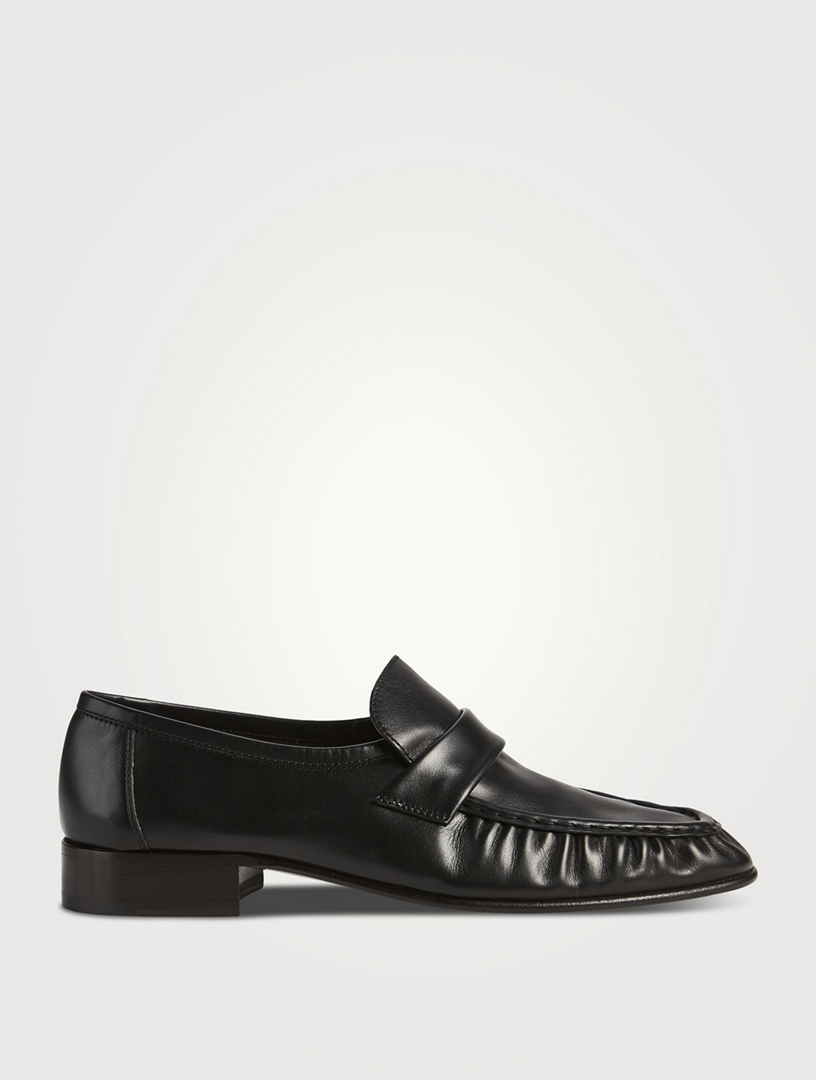 THE ROW Leather Soft Loafers | Holt Renfrew