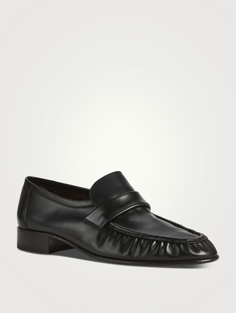 THE ROW Leather Soft Loafers | Holt Renfrew