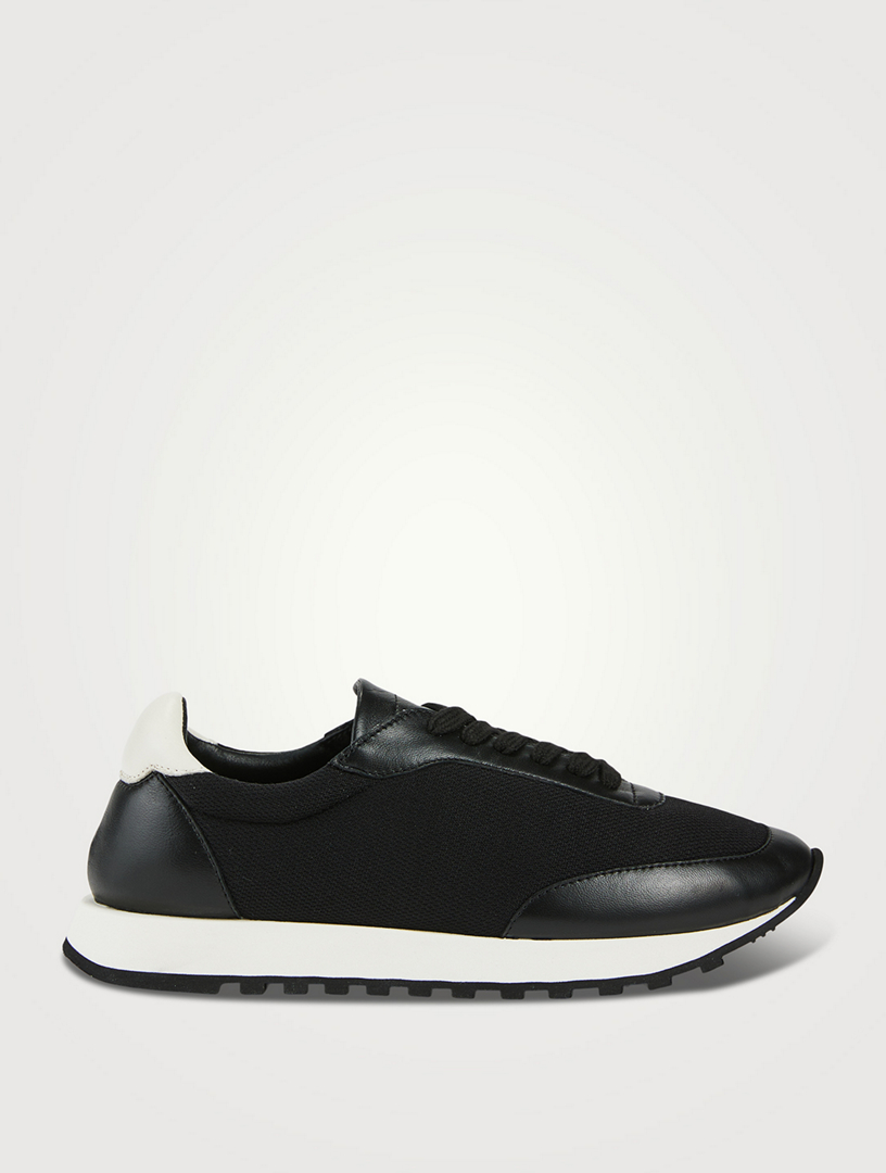 Owen Leather And Mesh Sneakers