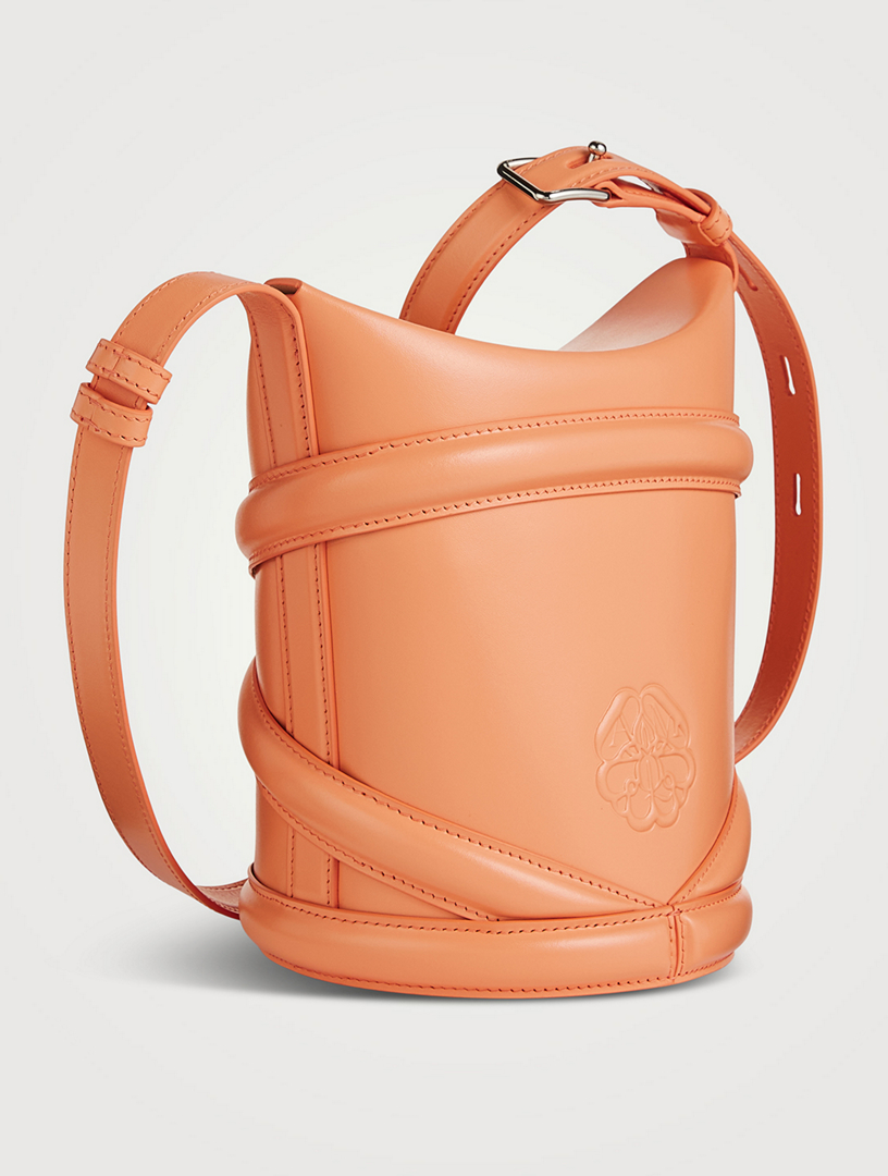 Small The Curve Leather Bucket Bag