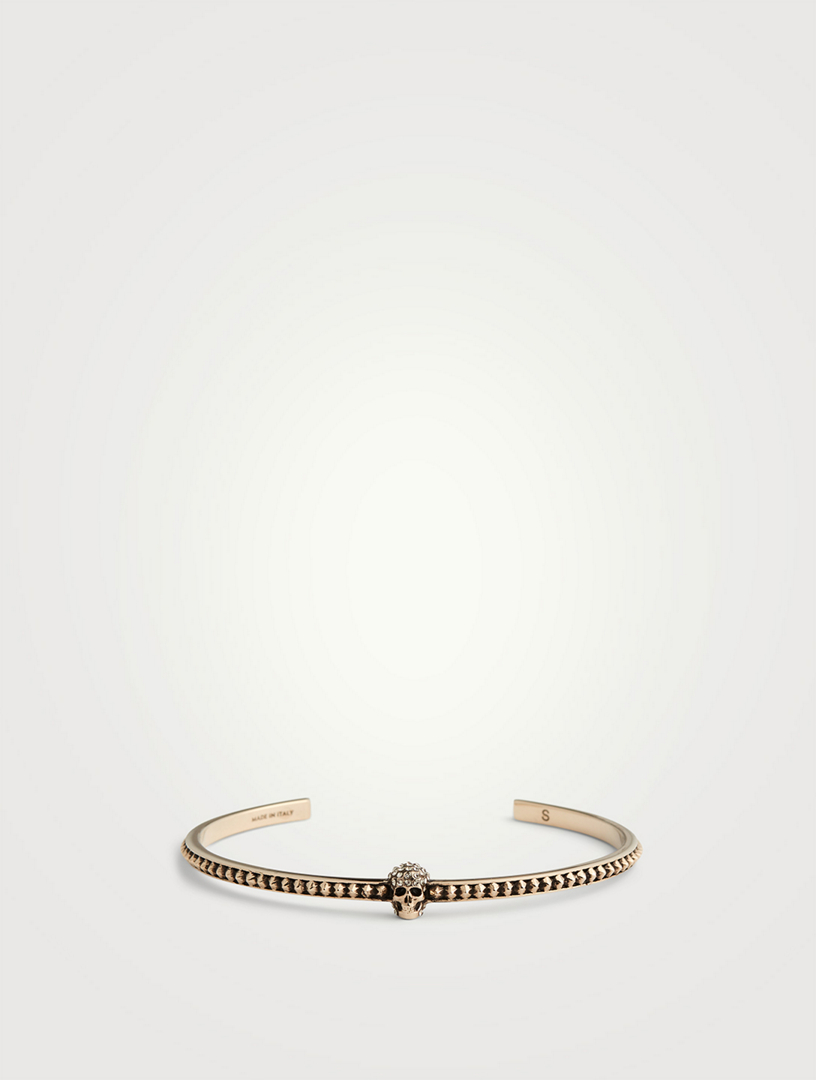 ALEXANDER MCQUEEN Pave Skull Cuff Bracelet Holt Renfrew