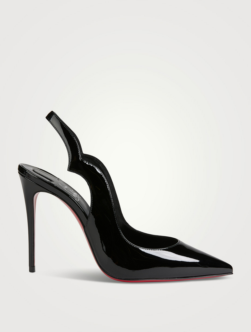 Hot Chick 100 Patent Leather Slingback Pumps