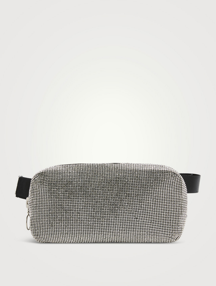 Crystal Mesh Belt Bag