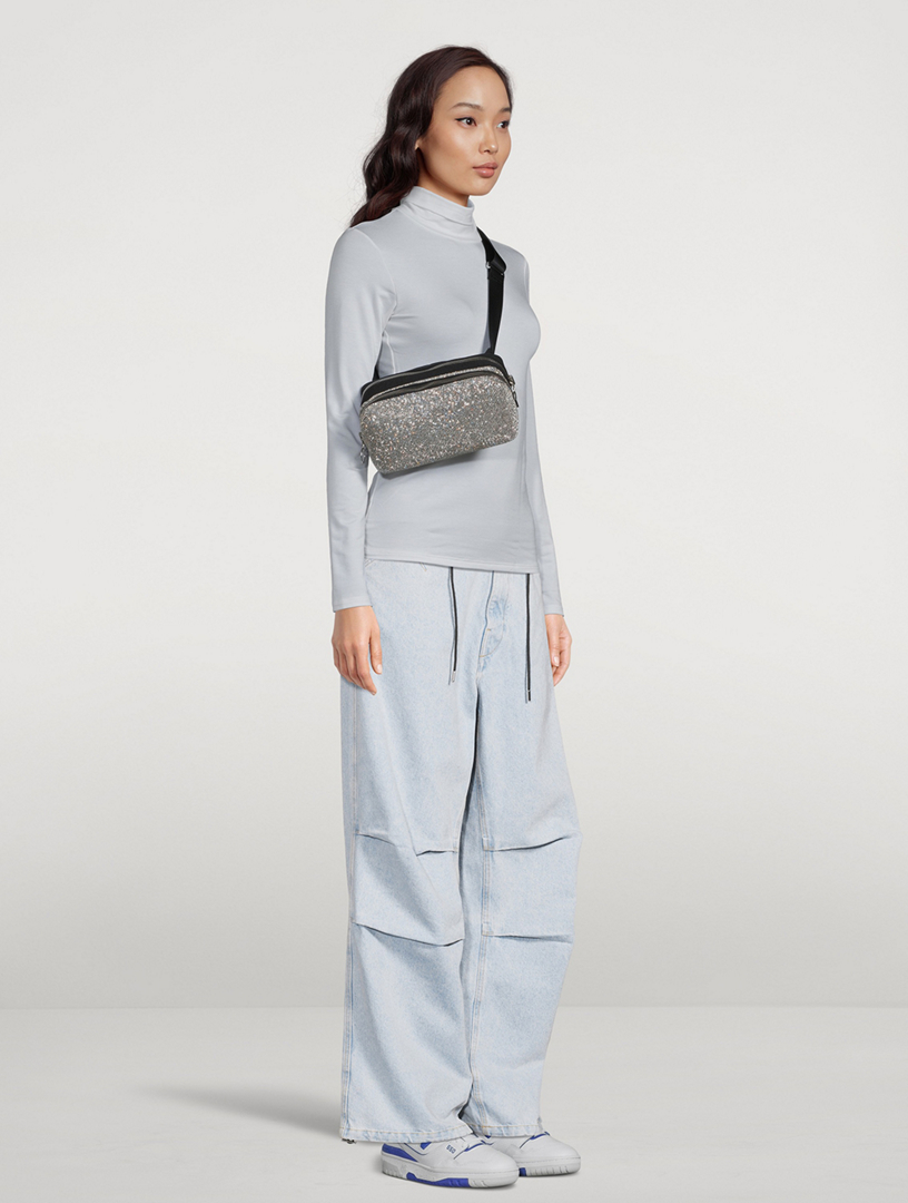 Crystal Mesh Belt Bag