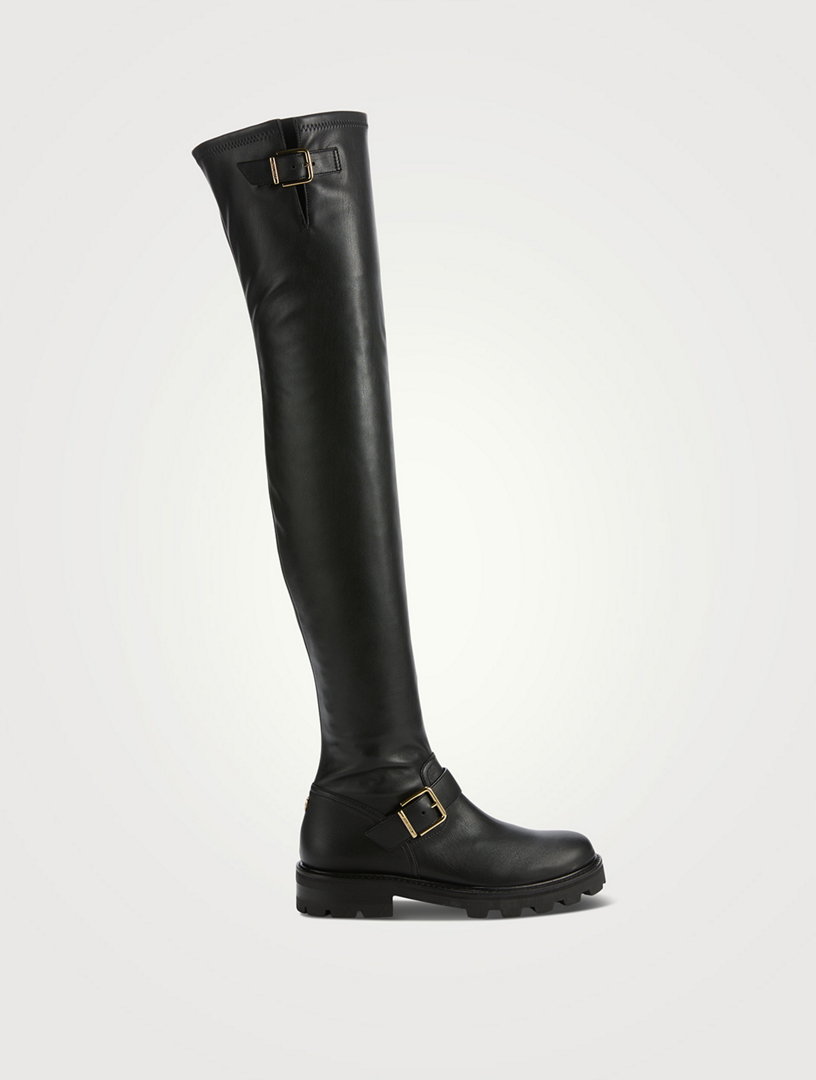 最先端 CHOO JIMMY Biker Renfrew Holt | Boots Combat Over-The-Knee II 靴