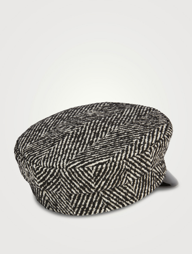 Herringbone Baker Boy Cap