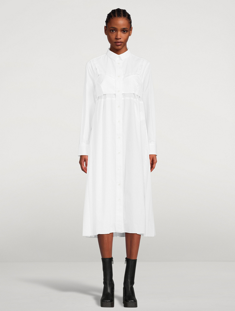 Sacai hot sale shirt dress