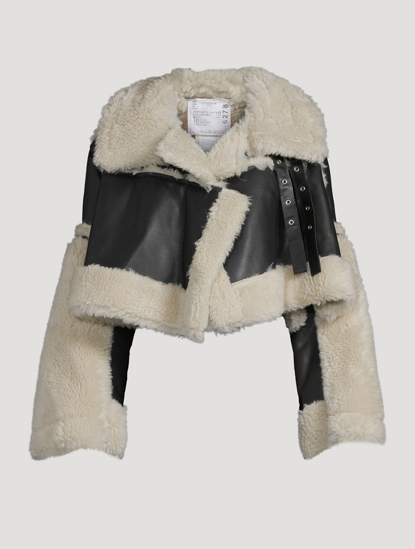 SACAI Faux Shearling Blouson | Holt Renfrew