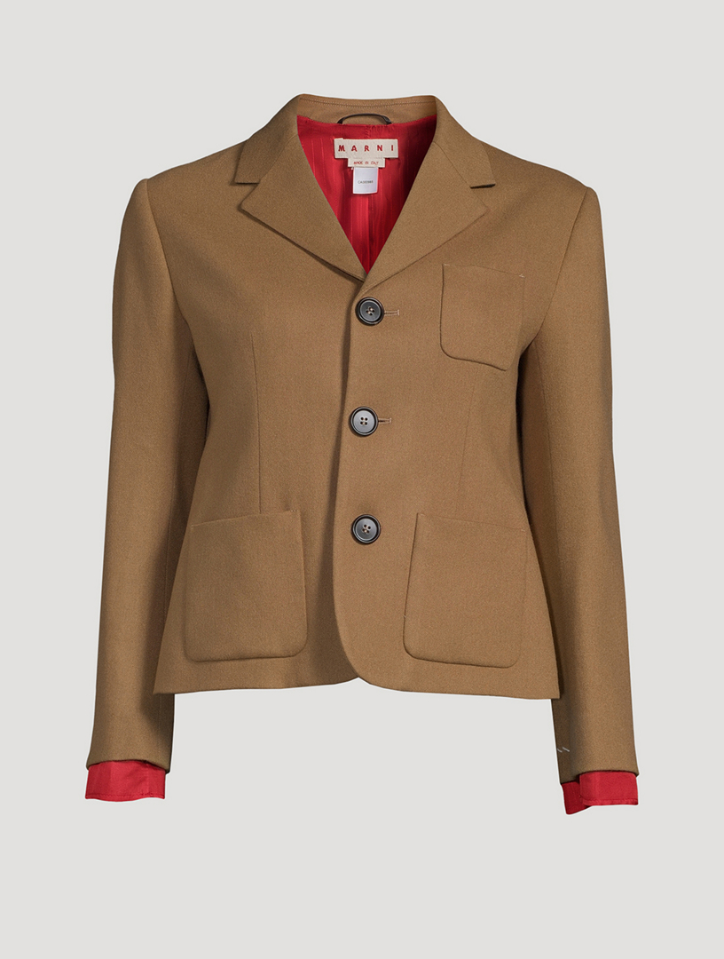 Cropped Wool Jacket