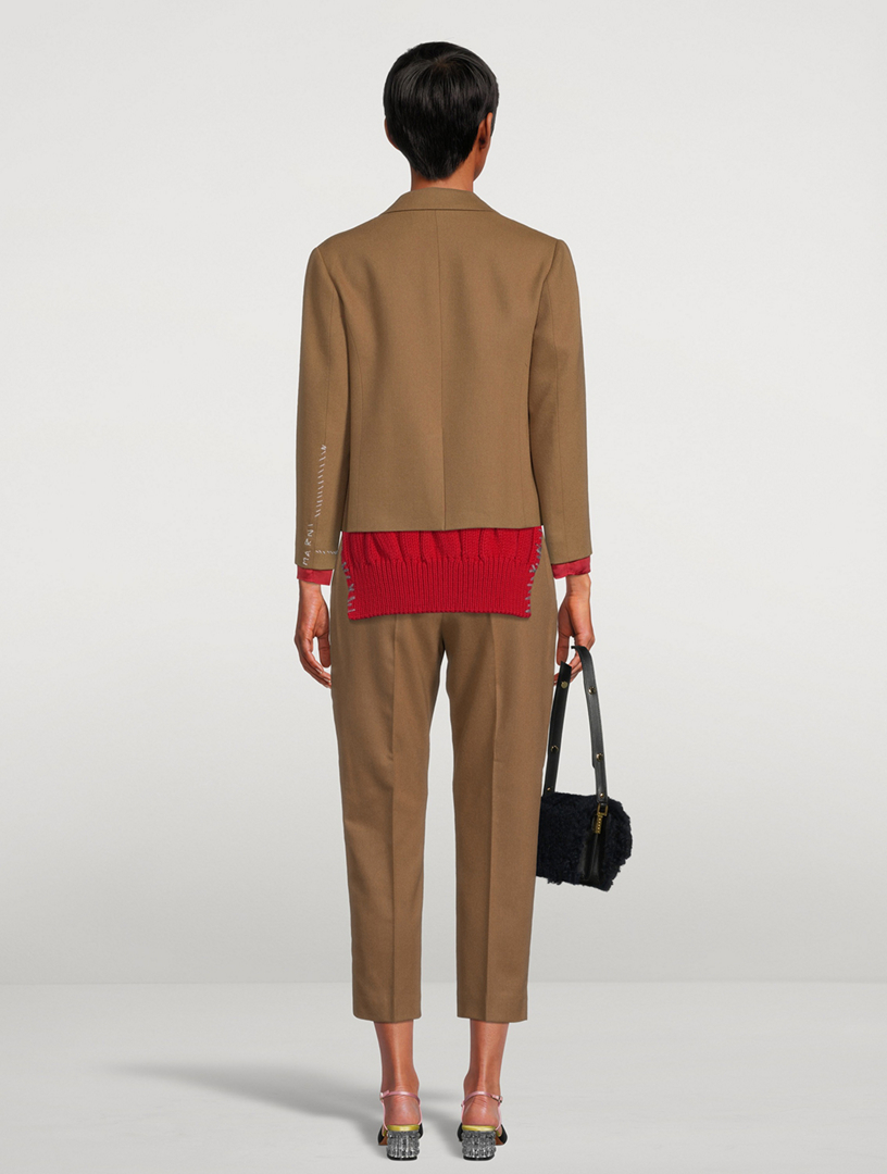 Cropped Wool Jacket