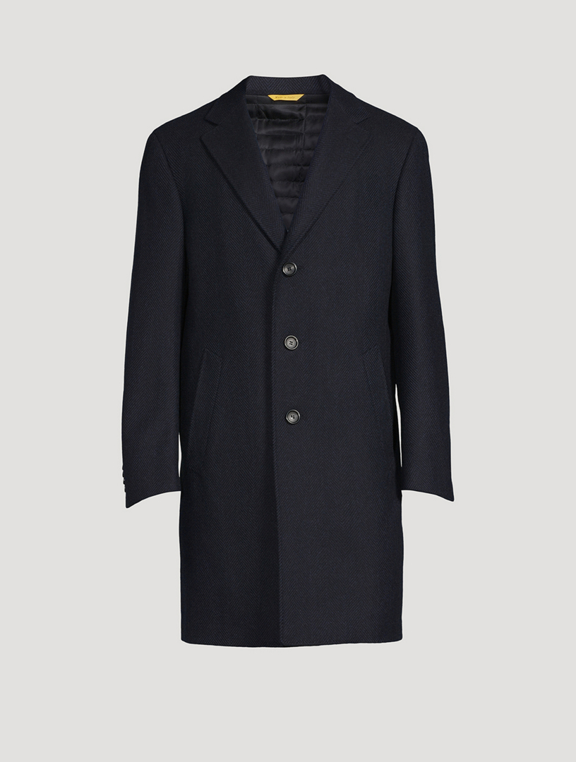 CANALI Kei Wool And Cashmere Single-Breasted Coat | Holt Renfrew