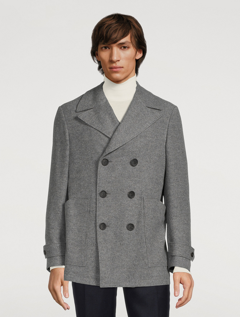 Wool And Cashmere Double-Breasted Coat