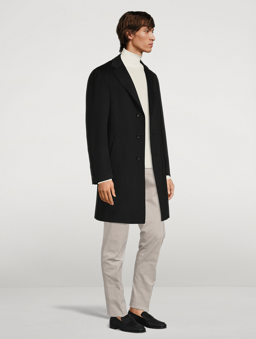 Kei Wool And Cashmere Single Breasted Coat