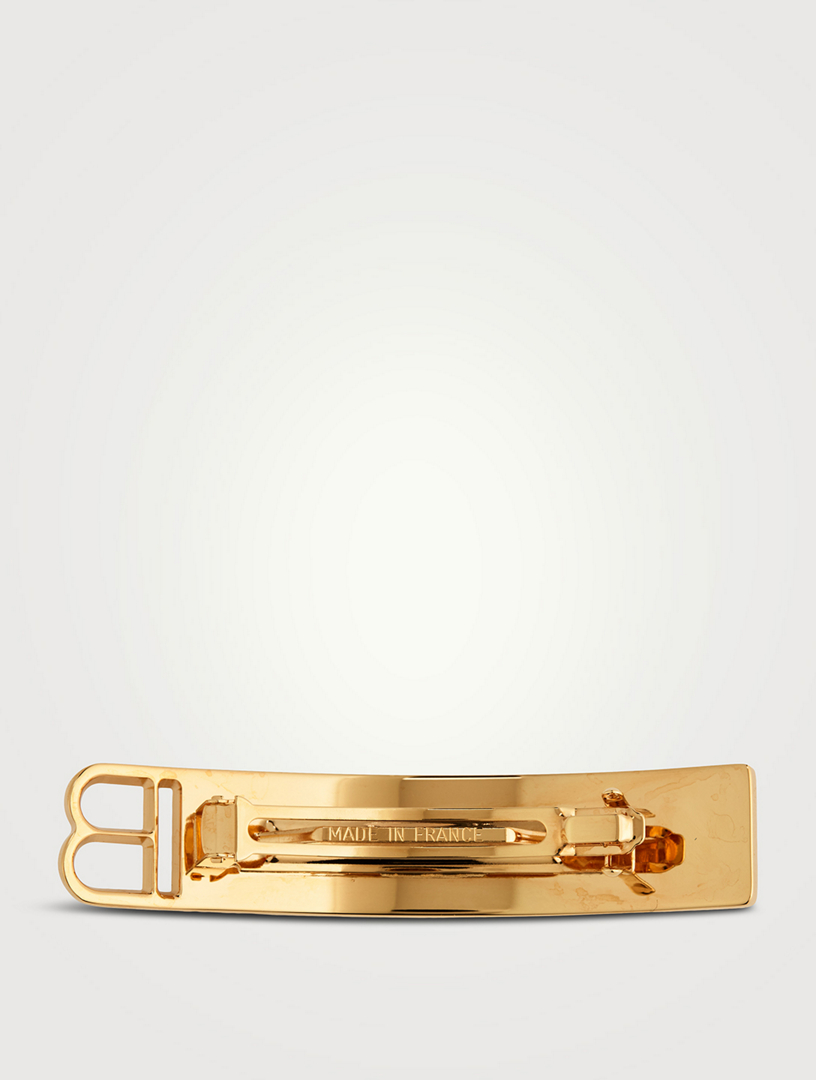 Balmain 18k Gold plated Hair Clip Gold Plated Clip L Logo | Balmain Hair Couture | Balmain Hair main image 3